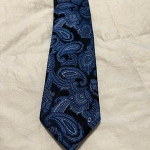 MICHAELIS - Tie - Blue Paisley - 100% silk